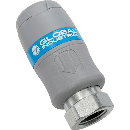 Global Industrial Standard Quick Coupling, 3/8 FNPT, Industrial Interchange 133740